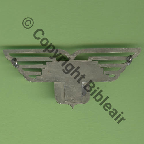 23e ESCADRE DE BOMBARDEMENT  1937-40 TOULOUSE  SM 2Anneaux Dos lisse Inox.. EMAUX TRANSLUCIDES CLAIRS Src.Y.GENTY 